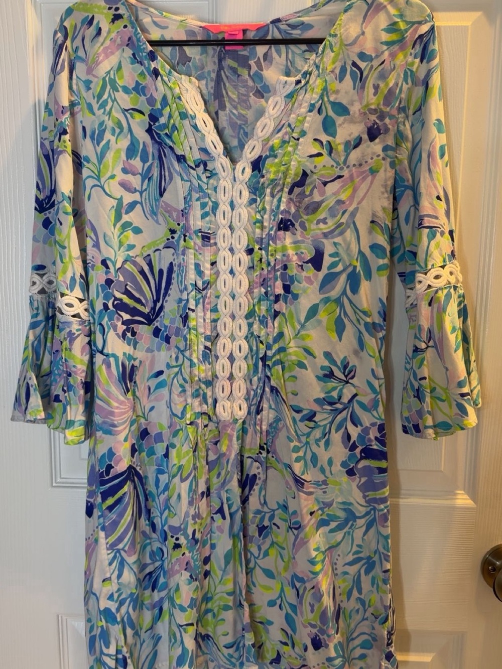 Lily Pulitzer Tunic Dress with Lace Trim
